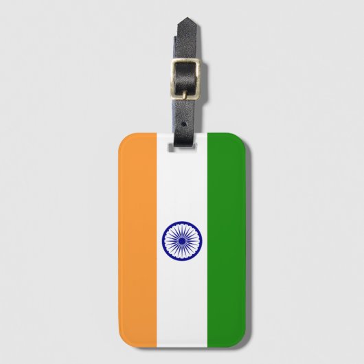 India Bagagelabel (Voorkant (verticaal))