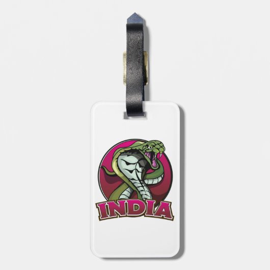 India Bagagelabel (Achterkant verticaal)