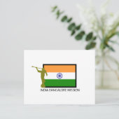 INDIA BANGALORE MISSIE LDS CTR BRIEFKAART (Staand voorkant)