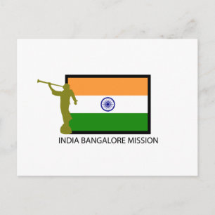 INDIA BANGALORE MISSIE LDS CTR BRIEFKAART