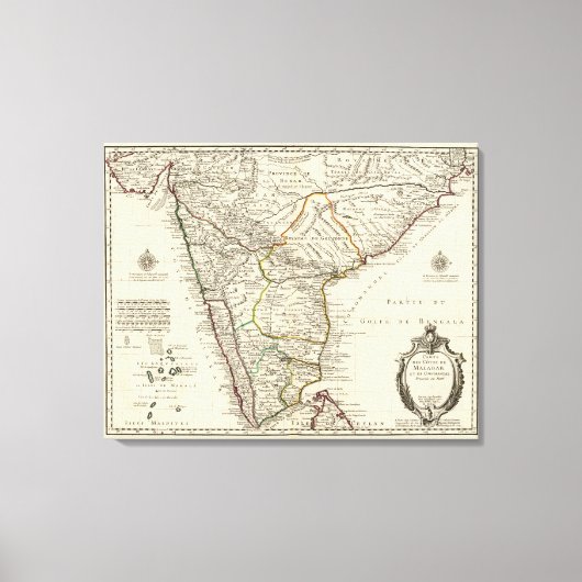 India, Bangladesh, Azië Canvas Afdruk (Voorkant)