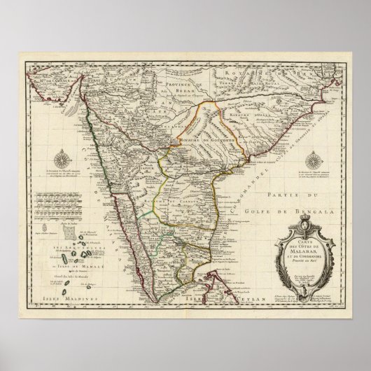 India, Bangladesh, Azië Poster (Voorkant)