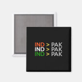 India beter dan Pakistan Indiase crickettrui Magneet (Voorkant / Achterkant)