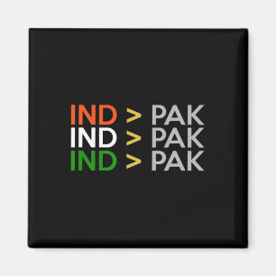 India beter dan Pakistan Indiase crickettrui Magneet