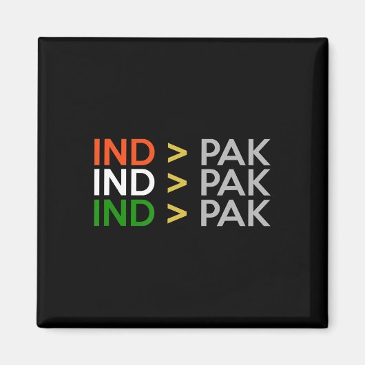 India beter dan Pakistan Indiase crickettrui Magneet (Voorkant)