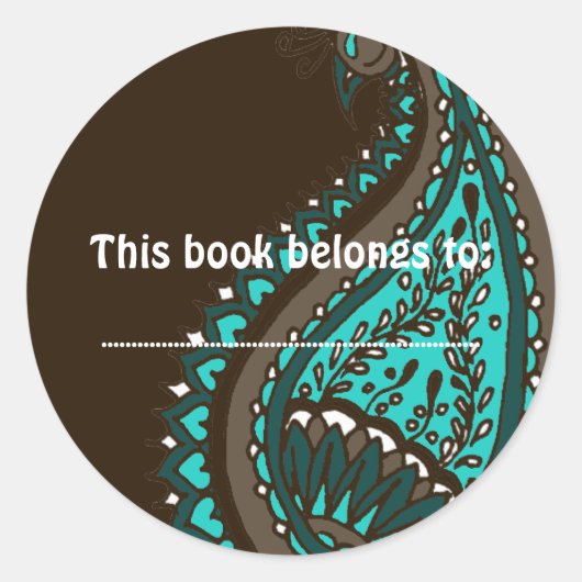 India! Blauwgroen · Boek Sticker (Voorkant)
