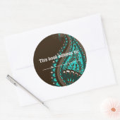India! Blauwgroen · Boek Sticker (Envelop)