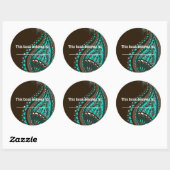 India! Blauwgroen · Boek Sticker (Vel)
