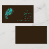 India! Blauwgroen Profilecard Visitekaartje (Voorkant / Achterkant)