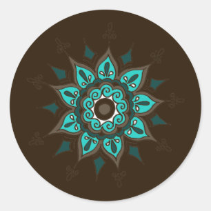 India! Blauwgroen ・ Sticker