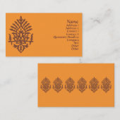 India Block Print Visitekaartje (Voorkant / Achterkant)