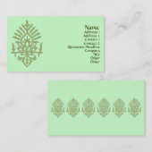 India Block Print Visitekaartje (Voorkant / Achterkant)