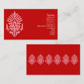 India Block Print Visitekaartje (Voorkant / Achterkant)