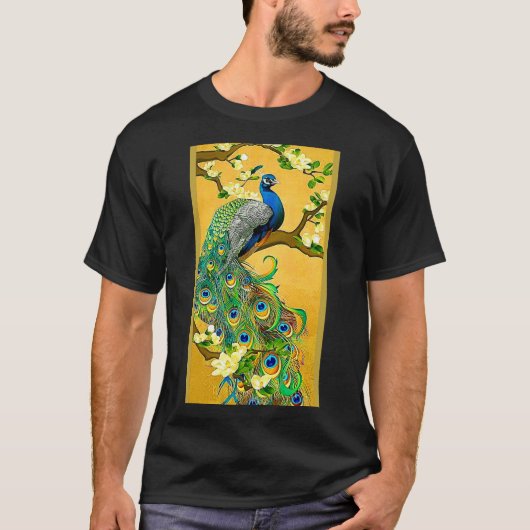 India Blue Peacock T-shirt (Voorkant)