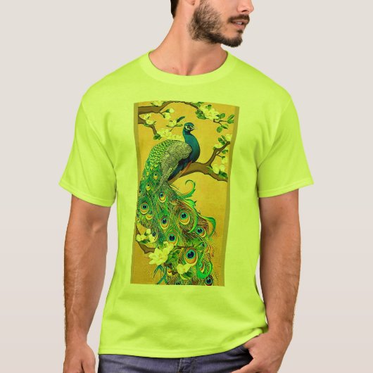 India Blue Peacock T-shirt (Voorkant)