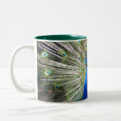 India Blue Peacock Tweekleurige Koffiemok (Links)
