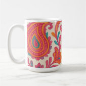 india bohemian kleurrijke zigeuner stijl waterverf koffiemok (Links)