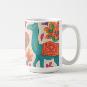 india bohemian kleurrijke zigeuner stijl waterverf koffiemok