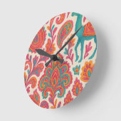 india bohemian kleurrijke zigeuner stijl waterverf ronde klok (Hoek)