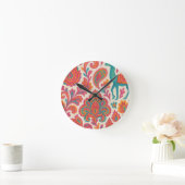 india bohemian kleurrijke zigeuner stijl waterverf ronde klok (Huis)