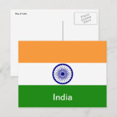 india briefkaart (Voorkant / Achterkant)