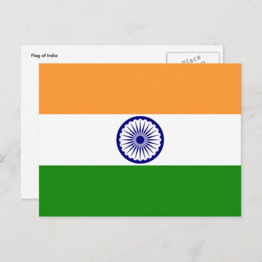 india briefkaart (Voorkant / Achterkant)