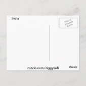 India Briefkaart (Achterkant)