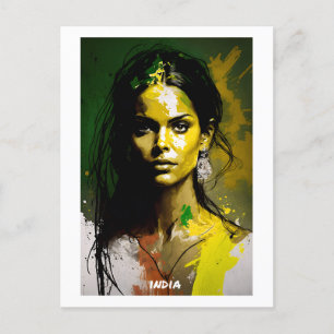 India Briefkaart - Wereld aan Collectie