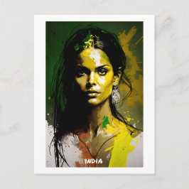 India Briefkaart - Wereld aan Collectie