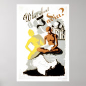 India Buddha Gandhi 1941 WPA Poster (Voorkant)