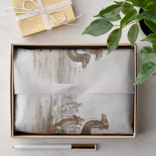 India Camels  Illustration, 1820 Decoupage Tissuepapier (Geschenk)