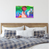 India Canvas Afdruk (Insitu (Slaapkamer))