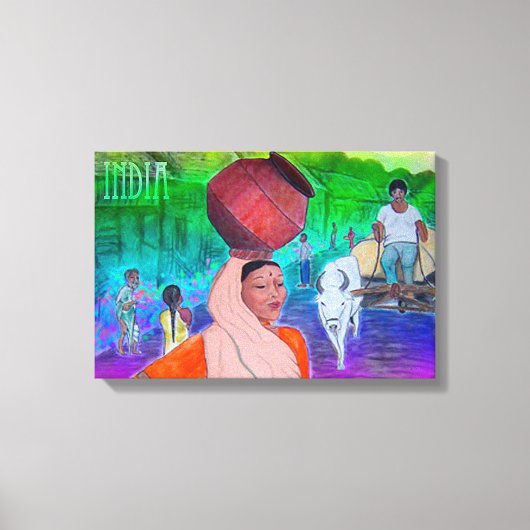 India Canvas Afdruk (Voorkant)