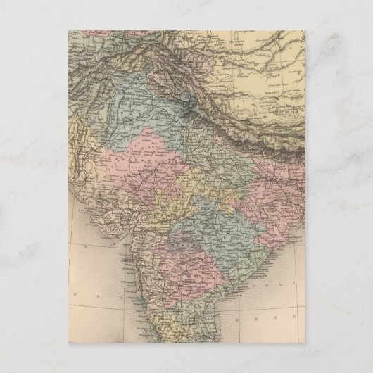 India Centraal-Azië Briefkaart (Voorkant)