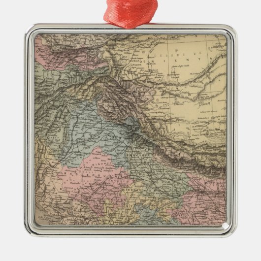 India Centraal-Azië Metalen Ornament (Voorkant)