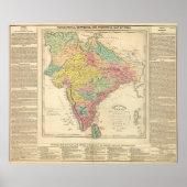 India - Chonologiekaart voor gevechten en voorvall Poster (Voorkant)