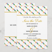 INDIA Christelijke bruiloft Save The Date (Voorkant / Achterkant)