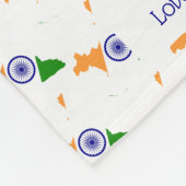INDIA Christelijke scripts LOVE HOESJES White Fleece Deken (Hoek)
