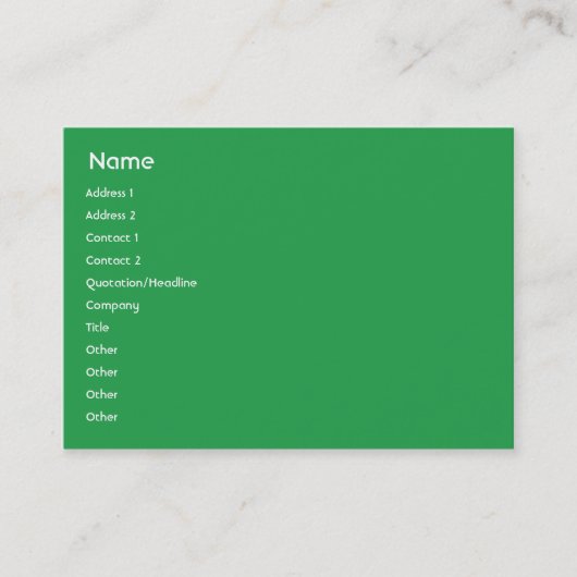 India - Chubby Visitekaartje (Voorkant)