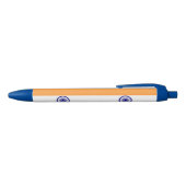 India Country Flag Intrekbare Balpen Blauwe Inkt Pen (Bovenkant)