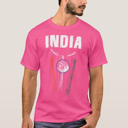 India Cricke voor Indiase Cricket Fans T-shirt (Voorkant)