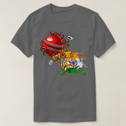 India Cricket1 T-shirt (Design voorkant)
