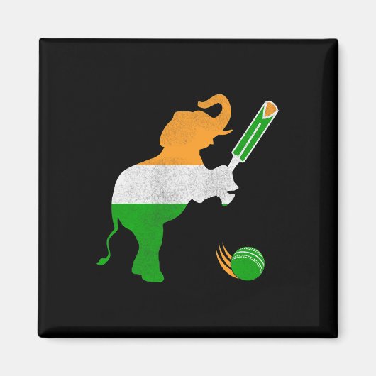 India Cricket 1  Magneet (Voorkant)