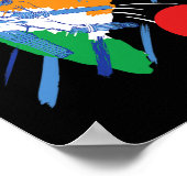 India Cricket Fan Or Player  Poster (Hoek)