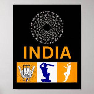India Cricket Jersey India Cricket In Usa Poster