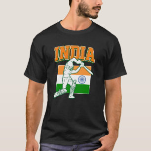 India Cricket met Indiase vlag Gift T-shirt