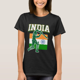 India Cricket met Indiase vlag Gift T-shirt