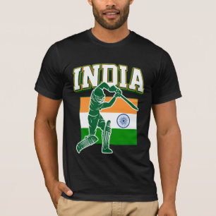 India Cricket met Indiase vlag Gift T-shirt