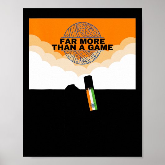 India Cricket More Than Jersey Flag India Cricket  Poster (Voorkant)