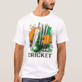 India Cricket Nationaal Fans Team Jersey T-shirt (Voorkant)